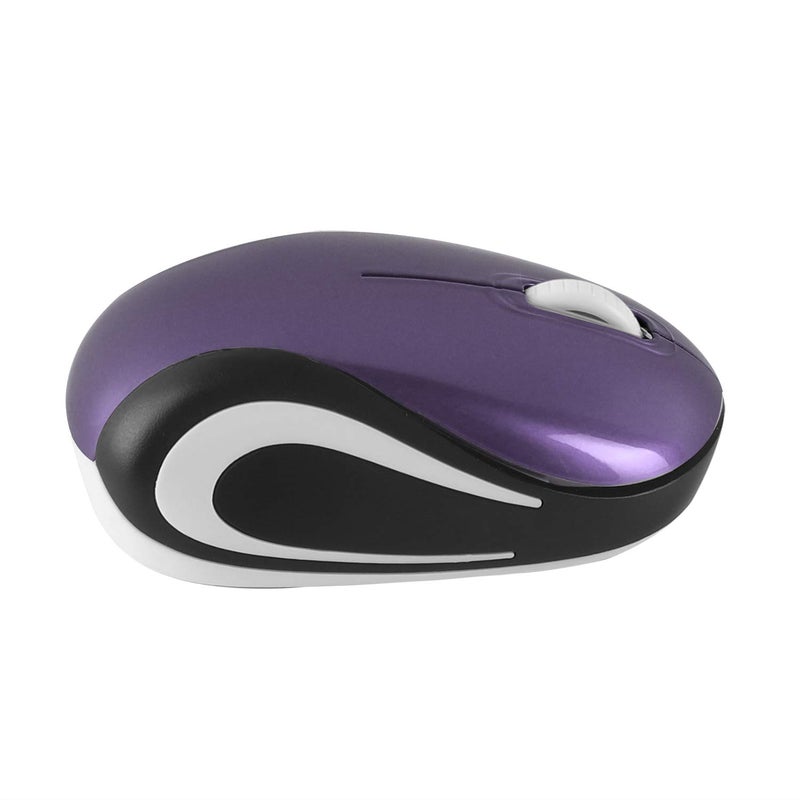 elec Space Mini Small Wireless Mouse for Kids Children 3-7 Years Old Child Size Optical Portable Mini Cordless Mice with USB Receiver for Laptop Computer (Purple) - Image 5